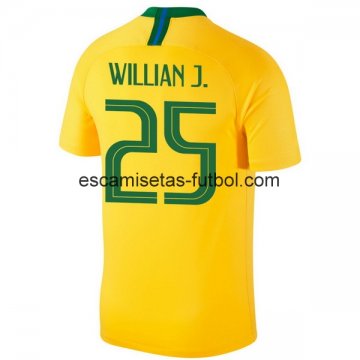 Camiseta de Willian J la Selección de Brasil 1ª Equipación 2018